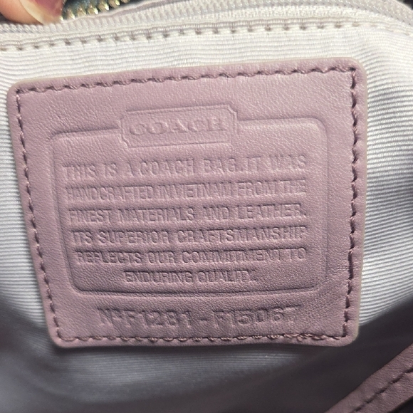 Coach Purple and Gray Crossbody Bag - Picture 11 of 15